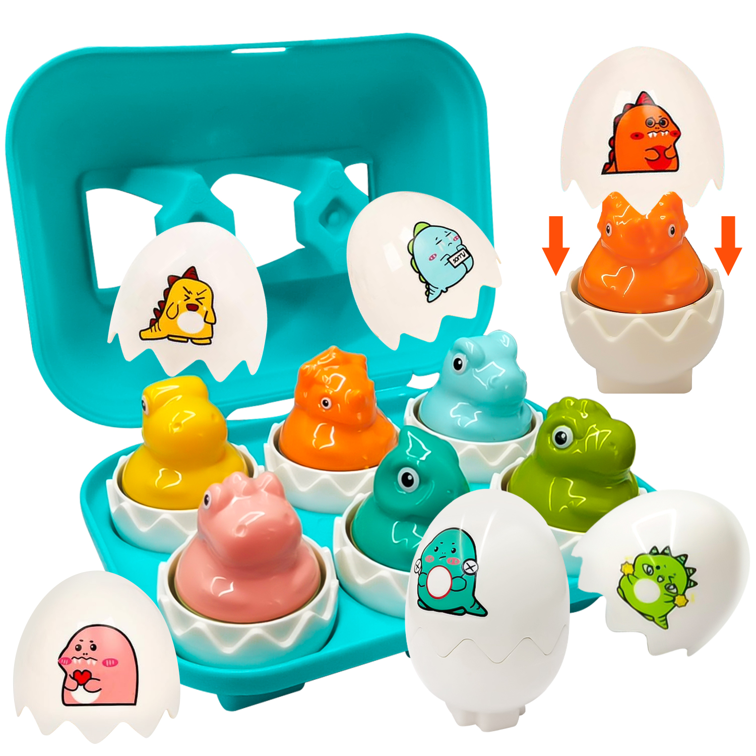 Kids Nature Education - Montessori Kids Shape Matching Egg Baby