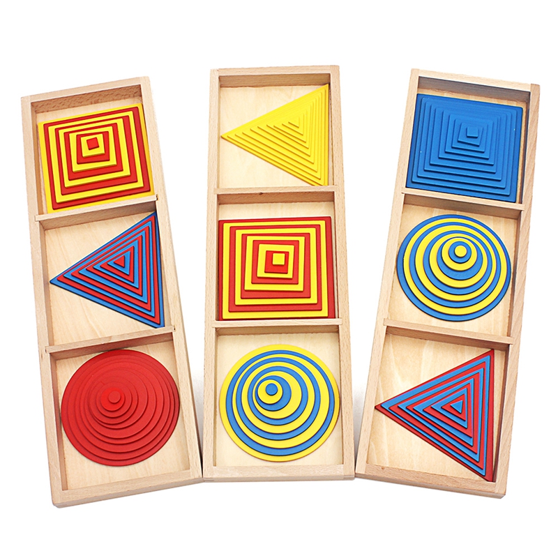 Kids Nature Education - Baby Toy Montessori Circles Squares Triangles