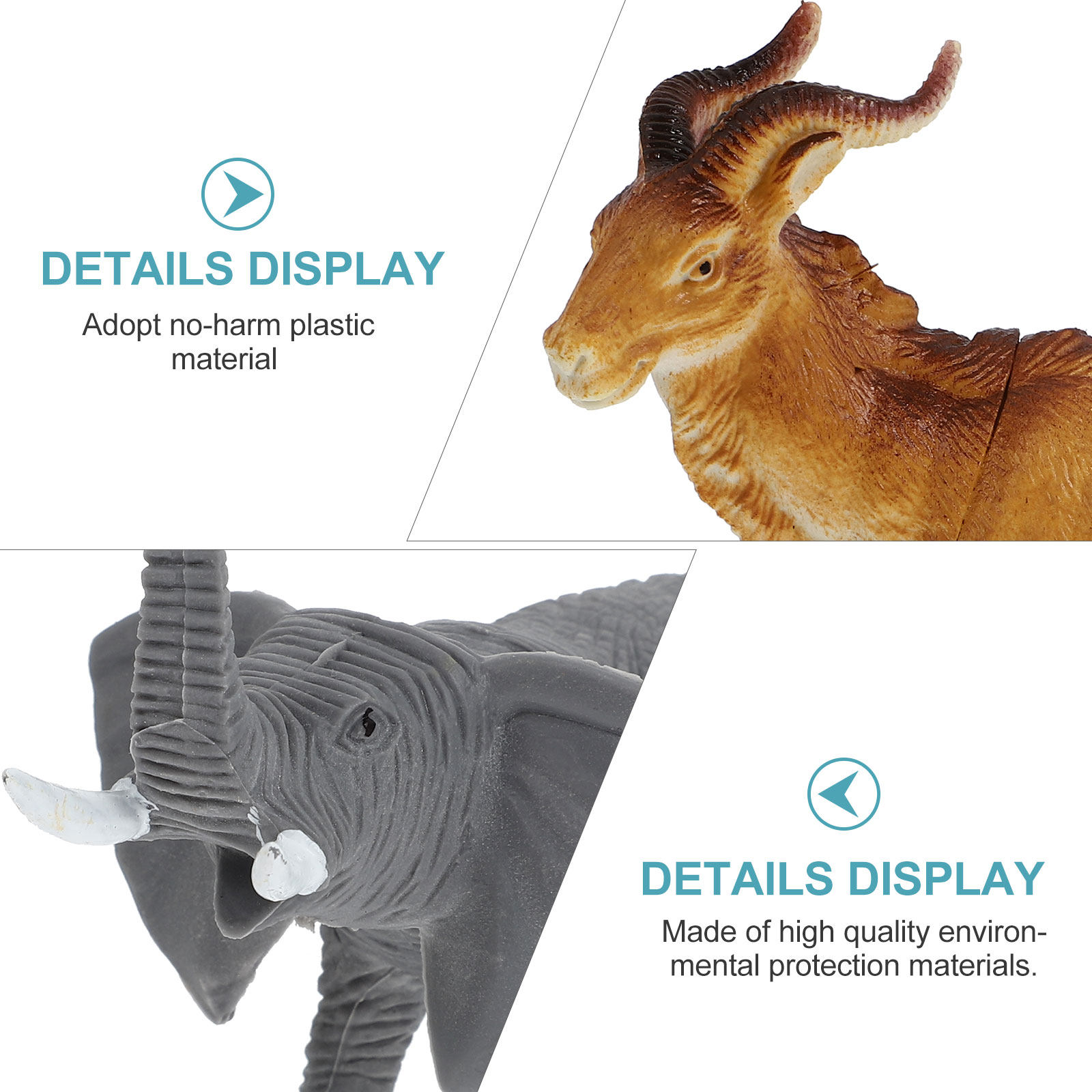 6Pcs Wild Animal Simulation Fi - Kids Nature Education recension och pris