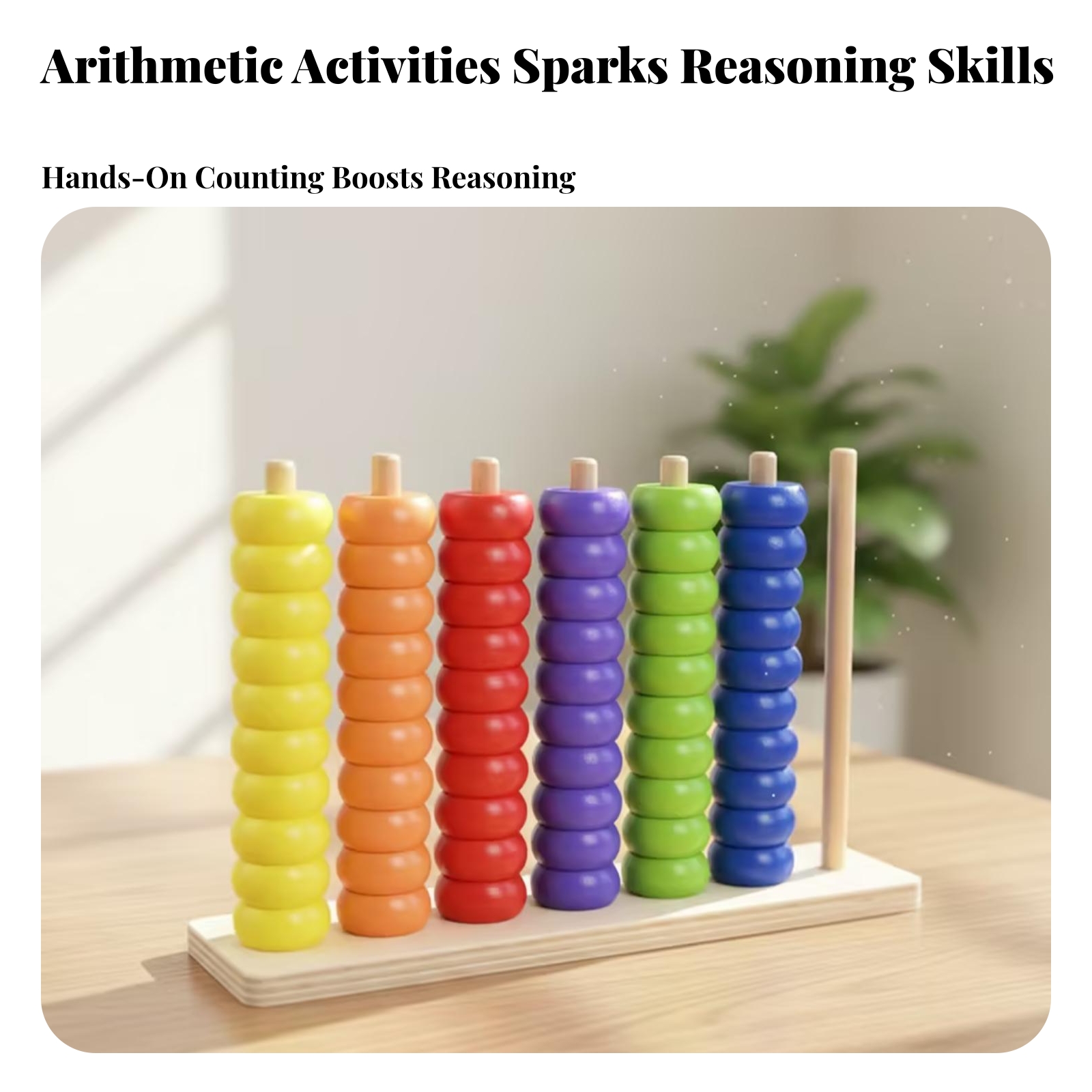 Wooden Counting Beads Wooden A - Abacus Counting Bead recension och pris
