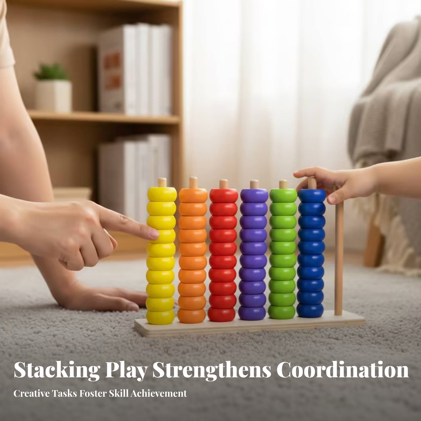 Wooden Counting Beads Wooden A - Abacus Counting Bead recension och pris