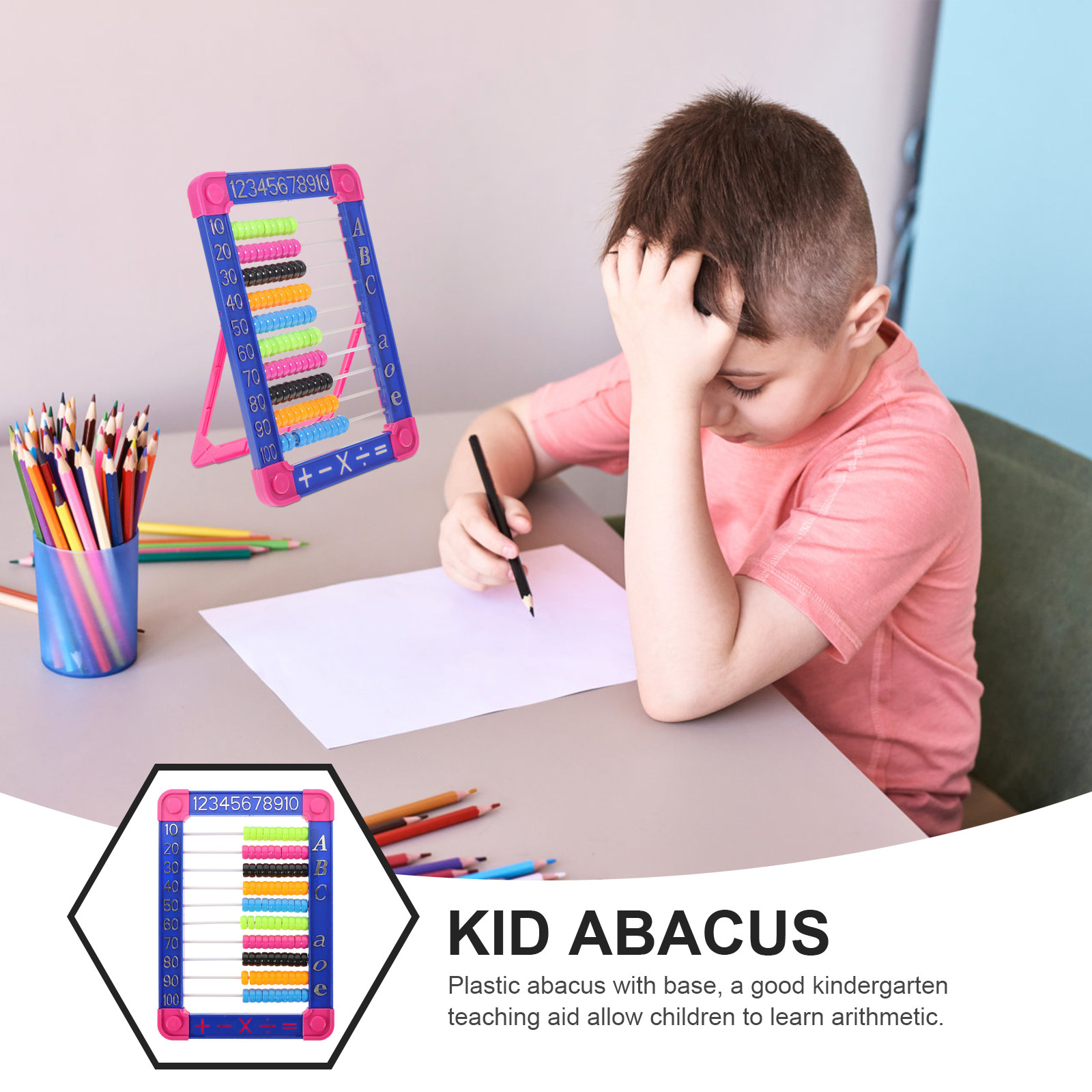1Pcs Kids Abacus Learning Tool - Abacus Counting Bead recension och pris