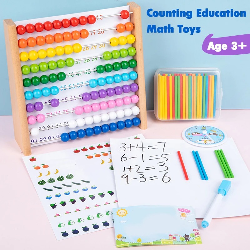 Wooden Abacus Educational Math - Abacus Counting Bead recension och pris