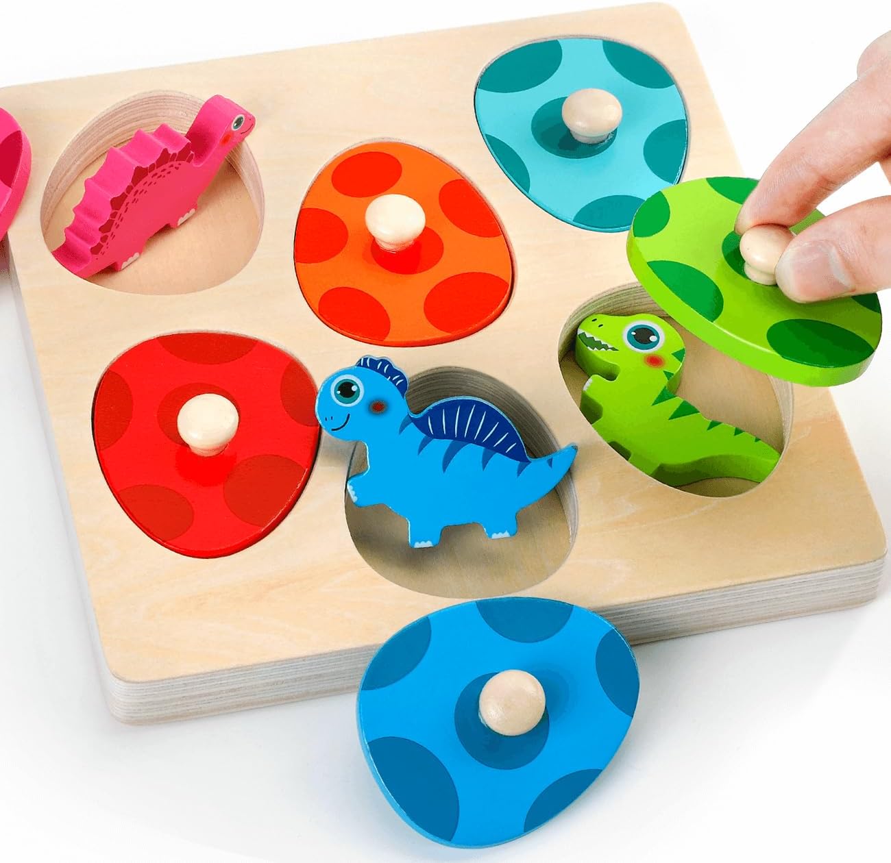 Wooden Dinosaur Jigsaw Puzzle  - Kids Nature Education recension och pris